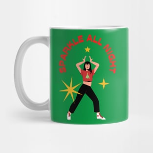 Sparkle All Night 🎄 Merry Christmas Mug